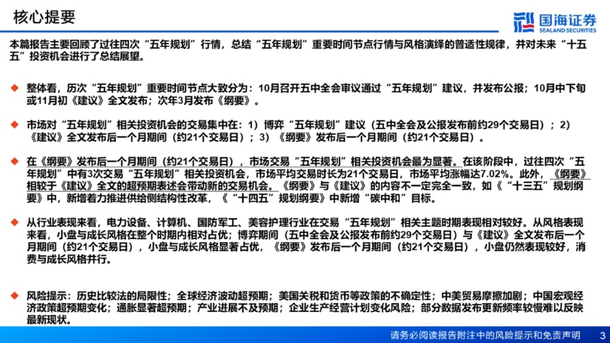 国海证券：如何布局“十五五”规划的投资机会